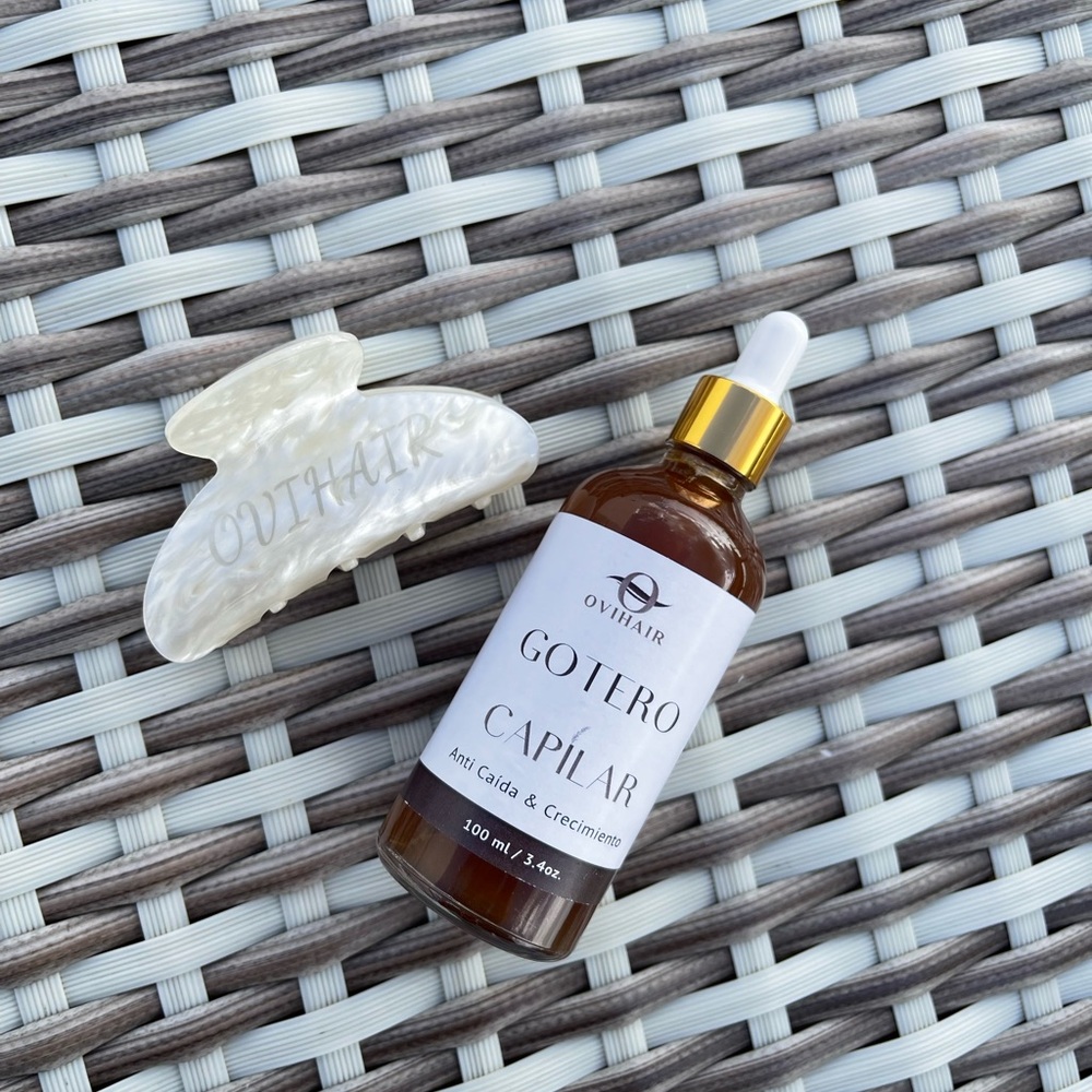 “OVIHAIR Dropper for Hair Loss Prevention and Growth – 100% Natural.”